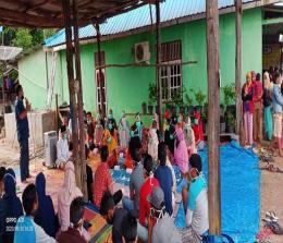 Kampanye dialogis cawabup Bengkalis Ir H Samsu Dalimunthe di Desa Semunai, Kecamatan Pinggir.