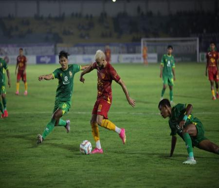 PSPS Riau ditekuk 0-1 oleh Sriwijaya FC di Stadion Kaharuddin Nasution (foto/rahmat)