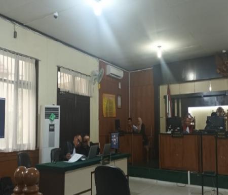 Sidang pembacaan vonis eks Kepala BPN Riau, M Syahrir dalam kasus korupsi BPN Riau.(foto: bayu/halloriau.com)