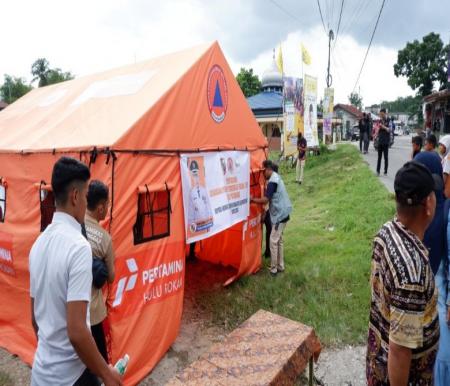 PT PHR serahkan tenda darurat ke BPBD Pekanbaru (foto/ist)