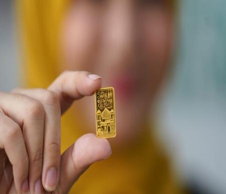 Ilustrasi harga emas Antam di Pekanbaru meroket tembus Rp1,326 juta per gram (foto/int)