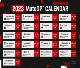 Jadwal sementara MotoGP 2023