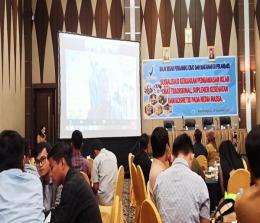 Sosialisasi kebijakan pengawasan iklan obat tradisional, suplemen kesehatan dan kosmetik pada media massa di Pekanbaru, Selasa (27/9/2022). 