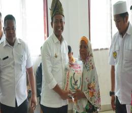 Wakil Bupati Rohil, H Sulaiman SS MH saat pelantikan pengurus BPKep Panipahan dan Sungai Daun.(foto: afrizal/halloriau.com)
