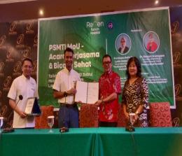 PSMTI Riau dan ReGen Rehab Hospital Malaysia jalin kerjasama.(foto: bayu/halloriau.com)