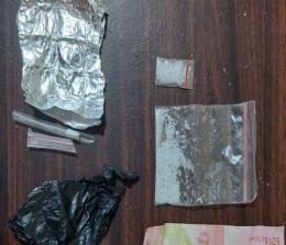 Barang bukti narkoba yang diamankan tim Polsek Tualang (foto/int)