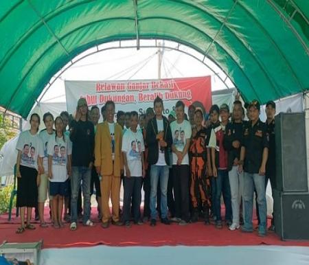 Relawan Ganjar di Bekasi alihkan dukungan untuk Prabowo-Gibran.(foto: detik.com)