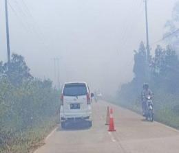 Kabut asap dampak Karhutla di Kota Dumai (foto/int)