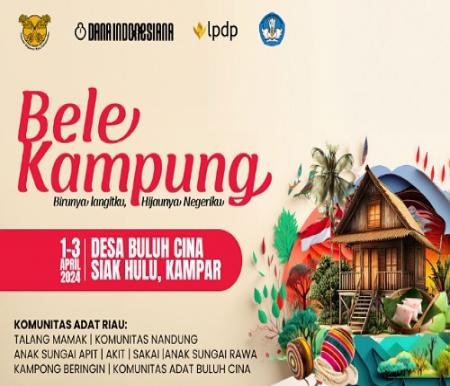 Event Bele Kampung di Desa Buluhcina Kampar.(foto: rivo/halloriau.com)