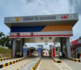 Gerbang Tol Bangkinang.(foto: int)