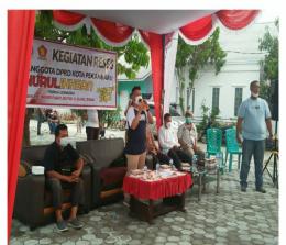 Anggota DPRD Kota Pekanbaru Nurul Ikhsan reses ke Dapil IV yakni Marpoyan Damai-Bukit Raya.
