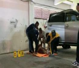 Polisi olah TKP penemuan mayat wanita ditemukan di basement Kantor DPRD Riau (foto/int)