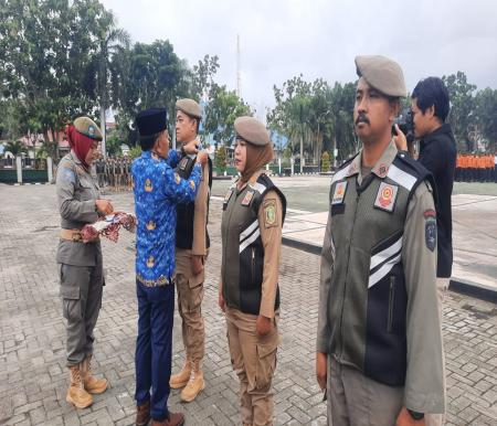 Pengukuhan Tim Unit Reaksi Cepat Satuan Polisi Pamong Praja (Satpol PP) Kepulauan Meranti