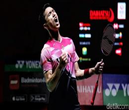 Jonathan Christie juarai Indonesia Masters 2023 kategori tunggal putra.(foto: int)
