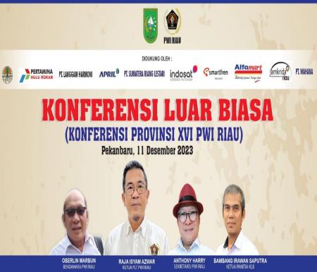 KLB Konferprov XVI PWI Riau 2023.(foto: int)