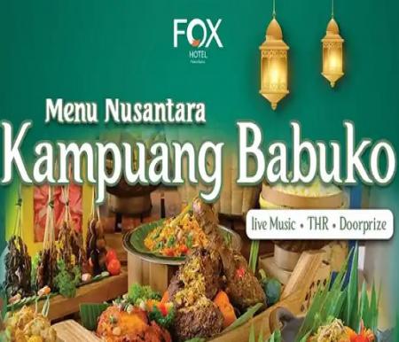 FOX Hotel Pekanbaru menghadirkan Kampuang Babuko untuk memberikan suasana yang berbeda (foto/ist)