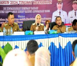 Bupati Rezita hadir di Musrenbang RKPD di Kecamatan Rengat Barat (foto/Andri)