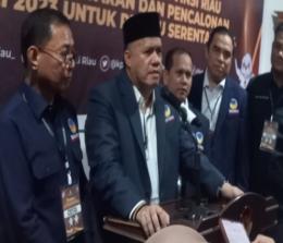 Sekretaris DPW Nasdem Riau, Yopi Arianto.(foto: rinai/halloriau.com)