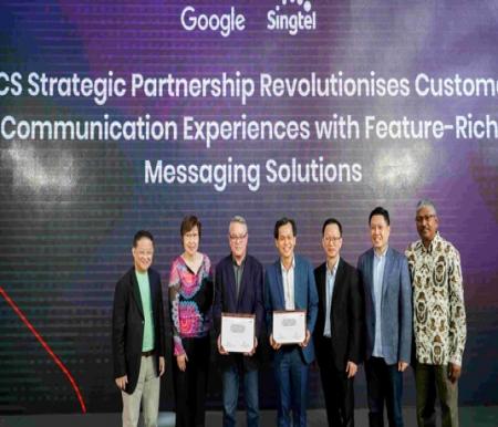 Kerja sama Telkomsel dan Google mengembangkan RCS disaksikan Direktur Jenderal Penyelenggaraan Pos dan Informatika Kominfo Wayan Toni Supriyanto di Jakarta (foto/ist)