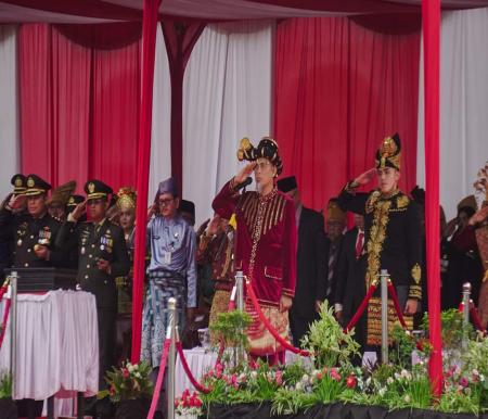 Walikota Dumai H Paisal pimpin upacara HUT ke-78 RI (foto/bambang)