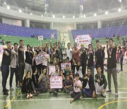 Tim Inkanas Polres Pelalawan usai Kejuaraan Inkanas Piala Kapolda Riau 2022 di Gelanggang Remaja Pekanbaru.(foto: andi/halloriau.com)