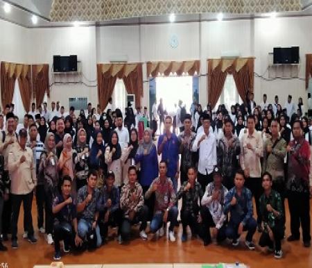 PTPS Kecamatan Bangko dan Sinaboi dilantik di Gedung Misran Rais, Bagansiapiapi (foto/zal)