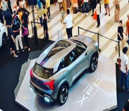 Mitsubishi XFC Concept di Living World, Pekanbaru, Minggu (5/3/2023).