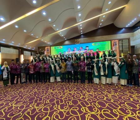acara pelantikan Pengurus Dewan Pimpinan Pusat Bundo Kanduang Ikatan Keluarga Pasaman dan Pasaman Barat Riau (IKP-PBR) di Menara Dang Merdu BRK Syariah (foto/int)