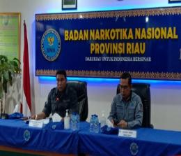 Kabid Pemberantasan BNNP Riau, Kombes Pol Berliando.(foto: bayu/halloriau.com)