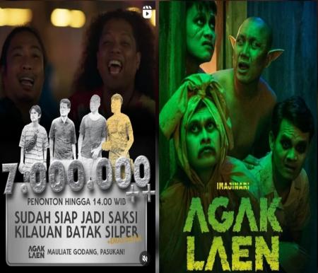 Ernest Prakasa umumkan total penonton film Agak Laen tembus 7 juta (foto/int)