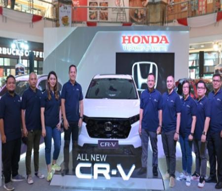 Momen peluncuran Honda All New CR-V di Mal SKA Pekanbaru.(foto: istimewa)