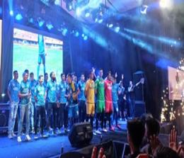 Klub PSPS Riau resmi launching tim dan jersey Liga 2 Indonesia musim 2022-2023 (foto/rahmat)