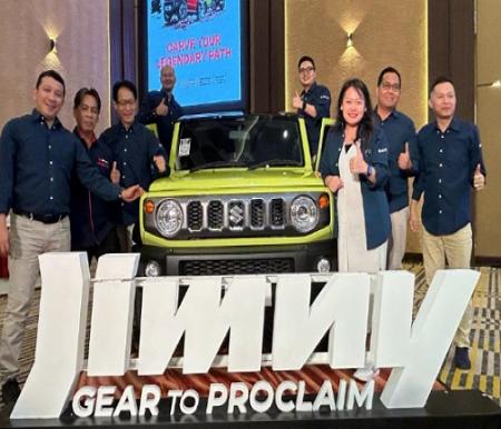 Manajemen SBT Riau saat Launching Suzuki Jimny 5-Door di Pekanbaru.(foto: budy/halloriau.com)