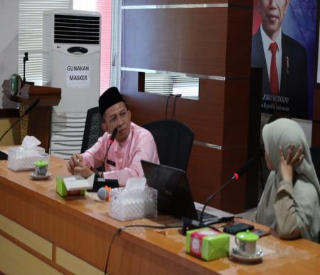 Tim dari BPKP Riau ini diterima langsung Kepala Bappeda Bengkalis Rinto (foto/zul)