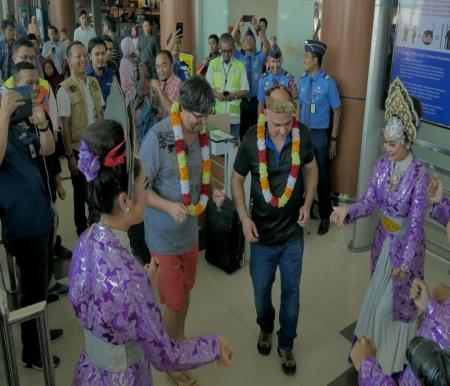 Kunjungan Wisman ke Riau melalui Bandara SSK II Pekanbaru.(foto: mcr)