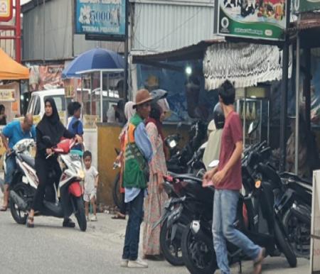 Parkir di Pekanbaru meresahkan.(foto: mg2/halloriau.com)