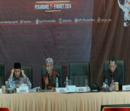 Pleno tingkat provinsi Riau, Jumat (8/3/2024) 