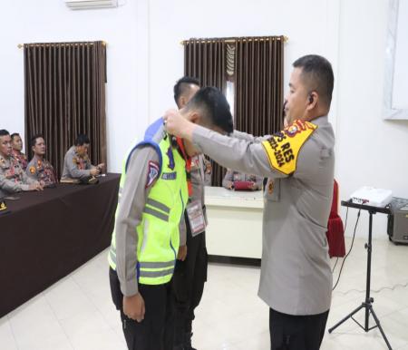Kapolres Pelalawan AKBP Suwinto dalama acara Lat Pra Ops Lancang Kuning 2024 (foto/andi)