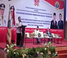  Silahturrahmi dan Bimtek Pemerintahan Desa se-Provinsi Riau, Rabu (30/10/2019) siang di ballroom Hotel The Zuri.