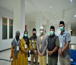 Kafilah Riau saat mengikuti Seleksi Tilawatil Quran dan Hadis Nasional XXVI di Maluku Utar