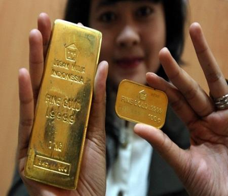 Ilustrasi harga emas 1 gram di Pekanbaru, Riau alami kenaikan sedikit (foto/int)